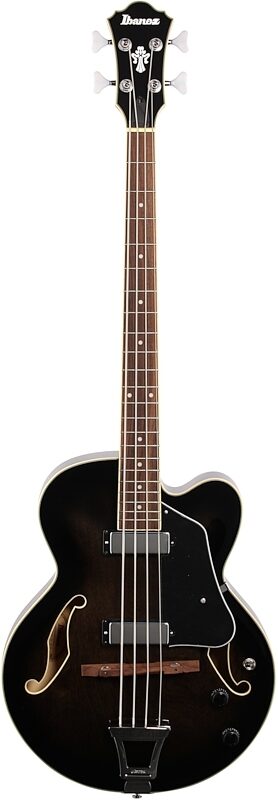 open zoom image for Ibanez AFB200 Artcore Hollowbody Electric Bass, Transparent Black Sunburst, Full Straight Front