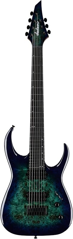 open zoom image for Jackson Misha Mansoor HT7 Electric Guitar, 7-String (with Gig Bag), Chlorine, Full Straight Front