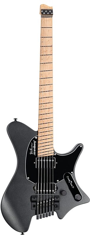 open zoom image for Strandberg Salen Classic NX 6 Tremolo Electric Guitar (with Gig Bag), Black, Full Straight Front