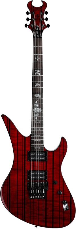 open zoom image for Schecter Synyster Standard Plus Electric Guitar, Transparent Deep Red, Full Straight Front