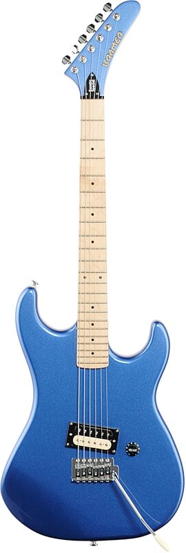 open zoom image for Kramer Baretta Special Electric Guitar, with Maple Fingerboard, Candy Blue, Full Straight Front