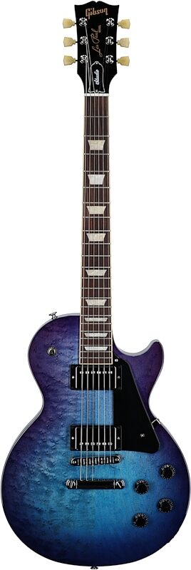 open zoom image for Gibson Les Paul Studio Electric Guitar (with Soft Case), Blueberry Burst, Full Straight Front
