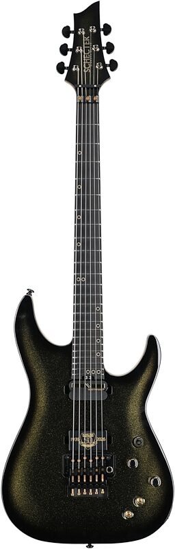 open zoom image for Schecter C-1 FR-S 50th Anniversary Electric Guitar, Gold Burst, Open Box (Very Good), Full Straight Front