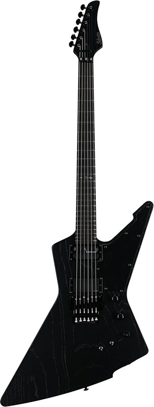 open zoom image for Schecter Jake Pitts E-1 FR-S Electric Guitar, Satin Black Open Pore, Full Straight Front