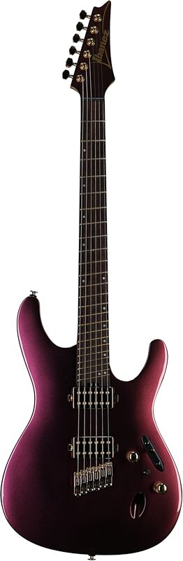 open zoom image for Ibanez SML721 Multi-scale Electric Guitar, Rose Gold Chameleon, Full Straight Front