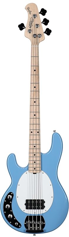 open zoom image for Sterling by Music Man SUB StingRay Electric Bass, Left-Handed, Chopper Blue, Hard Maple Fretboard, Full Straight Front