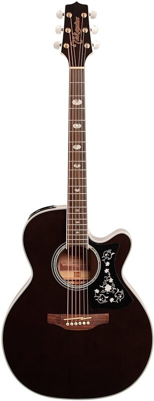 open zoom image for Takamine GN75CE Acoustic-Electric Guitar, Transparent Black, Full Straight Front