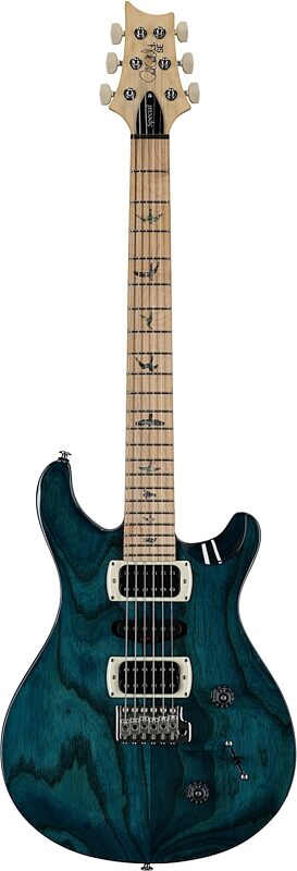 open zoom image for PRS Paul Reed Smith SE Swamp Ash Special v3 Electric Guitar (with Gig Bag), Iri Blue, Full Straight Front