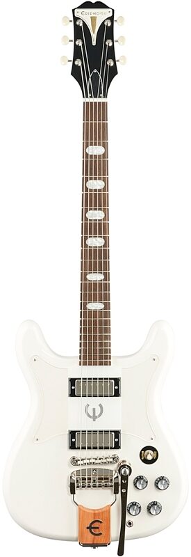open zoom image for Epiphone Crestwood Custom Electric Guitar, Polaris White, Full Straight Front