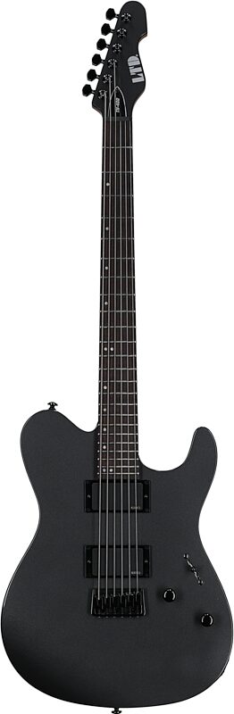 open zoom image for ESP LTD TH-400 Electric Guitar, Charcoal Metallic, Full Straight Front