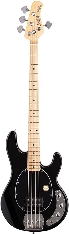 open zoom image for Sterling by Music Man StingRay Electric Bass, Black, Hard Maple Fretboard, Full Straight Front
