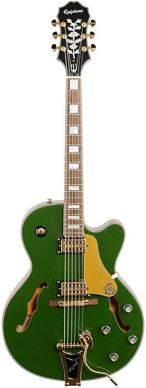 open zoom image for Epiphone Emperor Swingster Electric Guitar, Forest Green Metallic, Full Straight Front