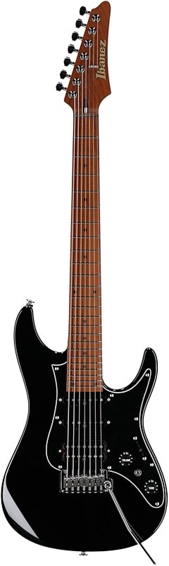 open zoom image for Ibanez AZ24047 Prestige 7-String Electric Guitar (with Case), Black, Full Straight Front