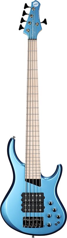 open zoom image for MTD Kingston Super 5 Bass Electric Bass, 5-String (with Maple Fingerboard), Super Blue, Full Straight Front