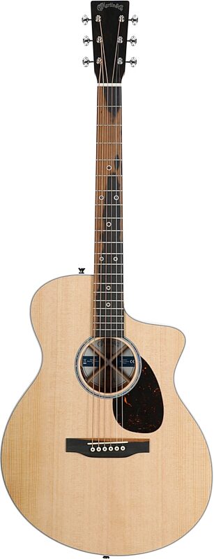 open zoom image for Martin SC-13E Modern Acoustic-Electric Guitar (with Soft Case), Natural, Full Straight Front