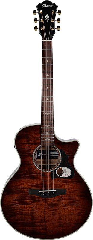 open zoom image for Ibanez AE340FMH Acoustic-Electric Guitar, Mahogany Sunburst High Gloss, Full Straight Front