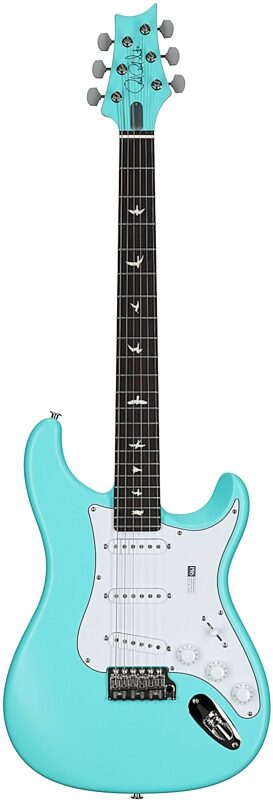 open zoom image for PRS Paul Reed Smith John Mayer Wild Blue Silver Sky Limited Electric Guitar (with Gig Bag), New, Full Straight Front