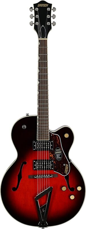 open zoom image for Gretsch G2420 Streamliner Hollowbody Electric Guitar, Claret Burst, Full Straight Front
