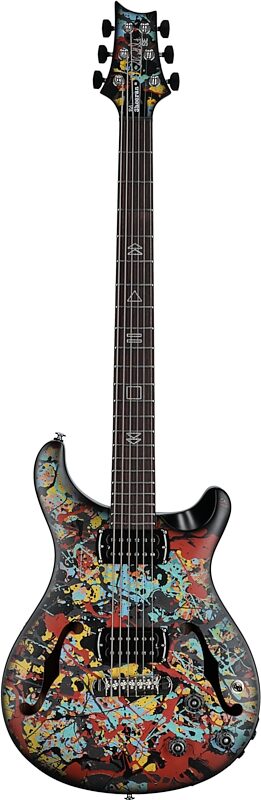open zoom image for PRS Paul Reed Smith SE Ed Sheeran Hollowbody I Baritone Electric Guitar (with Gig Bag), Cosmic Splash, Full Straight Front