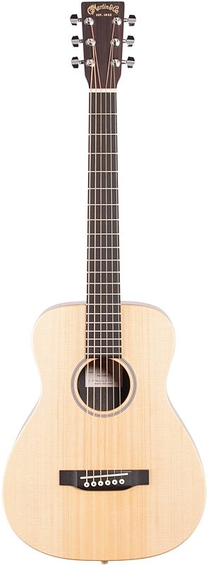 open zoom image for Martin LX1E Little Martin Acoustic-Electric Guitar (with Gig Bag), Natural, Full Straight Front