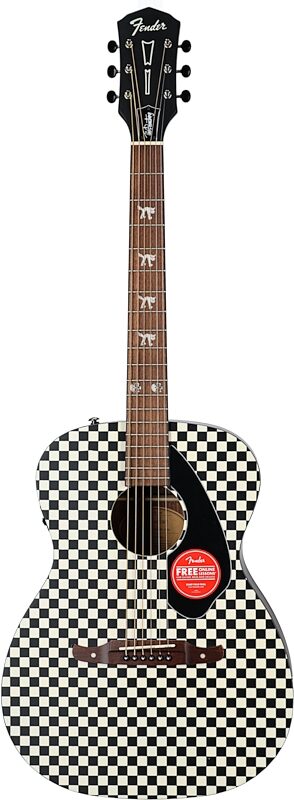 open zoom image for Fender Tim Armstrong Hellcat Acoustic-Electric Guitar, Checkerboard, Full Straight Front