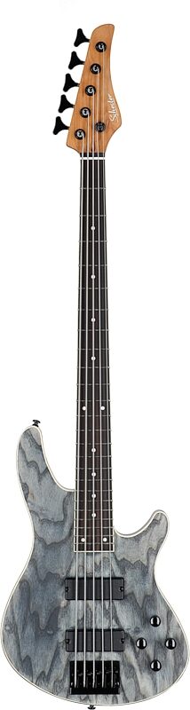 open zoom image for Schecter C-5 Standard Electric Bass, 5-String, Charcoal Satin, Full Straight Front