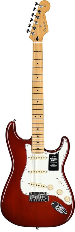 open zoom image for Fender Player II Stratocaster Chambered Mahogany Electric Guitar, Mocha Burst, Full Straight Front