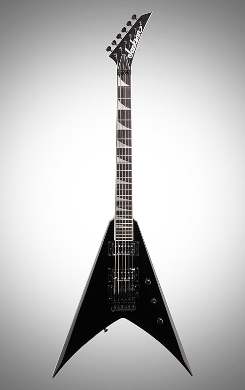 open zoom image for Jackson Pro Series King V KV Electric Guitar, Ebony Fingerboard, Gloss Black, Open Box (Very Good), Full Straight Front