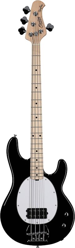 open zoom image for Sterling Intro Series StingRay Electric Bass, Black, Hard Maple Fretboard, Full Straight Front