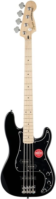 open zoom image for Squier Affinity Precision PJ Electric Bass, Maple Fingerboard, Black, Full Straight Front