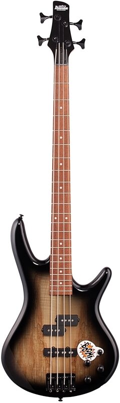 open zoom image for Ibanez GSR200SM Electric Bass, Natural Gray Burst, Full Straight Front