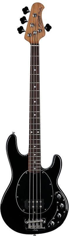 open zoom image for Sterling by Music Man StingRay RAY34 Electric Bass, Black, Rosewood Fretboard, Full Straight Front