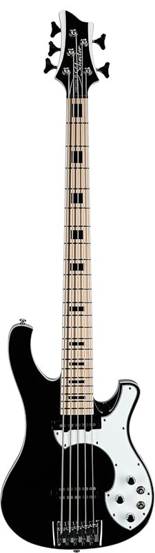 open zoom image for Schecter Stargazer 5 Electric Bass, Gloss Black, Full Straight Front