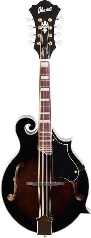 open zoom image for Ibanez M522S F-Style Mandolin, Dark Violin Sunburst, Full Straight Front