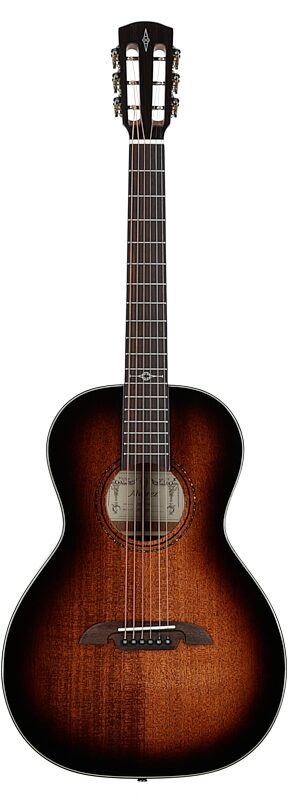 open zoom image for Alvarez AP66 Parlor Acoustic Guitar, Shadowburst, Full Straight Front