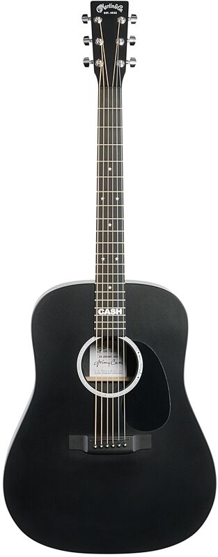 open zoom image for Martin DX Johnny Cash Acoustic-Electric Guitar, New, Full Straight Front
