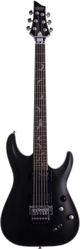 open zoom image for Schecter Damien Platinum 6 FR-S Sustainiac Electric Guitar, Satin Black, Full Straight Front