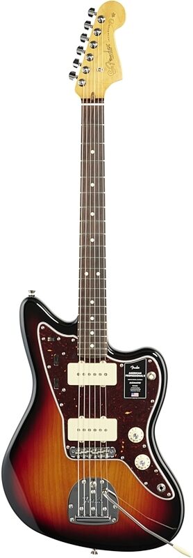 open zoom image for Fender American Pro II Jazzmaster Electric Guitar, Rosewood Fingerboard (with Case), 3-Color Sunburst, Full Straight Front