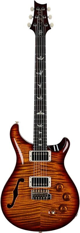 open zoom image for PRS Paul Reed Smith DGT Semi-Hollowbody Birds 10 Top Electric Guitar, Dark Cherry Sunburst, Full Straight Front