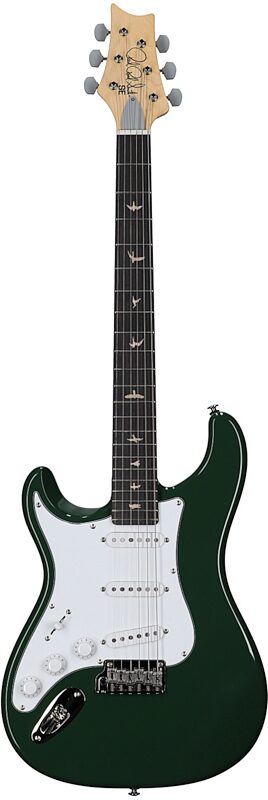 open zoom image for PRS Paul Reed Smith SE Silver Sky Electric Guitar, Left-Handed, Rosewood Fretboard (with Gig Bag), Laurel Green, Full Straight Front