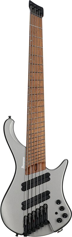 open zoom image for Ibanez EHB1006MS Ergo Electric Bass, 6-String (with Gig Bag), Metallic Gray Matte, Full Straight Front