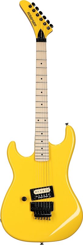 open zoom image for Kramer Baretta Original Series Electric Guitar, Left-Handed, Bumblebee Yellow, Full Straight Front