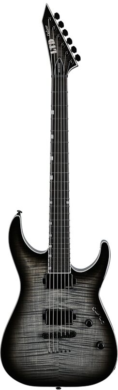 open zoom image for ESP LTD MH-1000NT Electric Guitar, Charcoal Burst, Full Straight Front