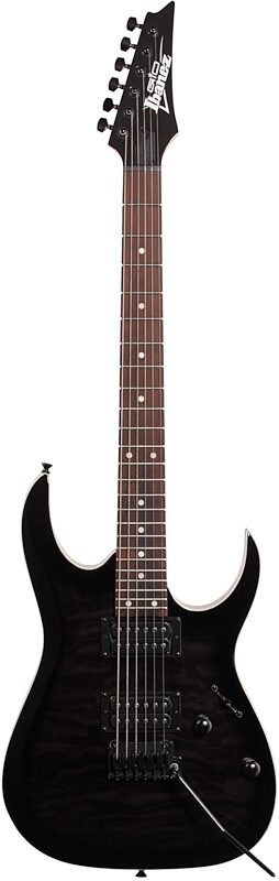 open zoom image for Ibanez GRGA120QA Gio Electric Guitar, Transparent Black Sunburst, Full Straight Front
