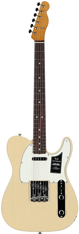 open zoom image for Fender Vintera III Mid 60s Telecaster Electric Guitar (with Gig Bag), Vintage Blonde, Ash Body, Rosewood Fretboard, Full Straight Front