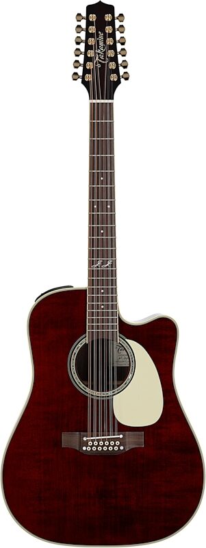 open zoom image for Takamine John Jorgenson Acoustic-Electric Guitar, 12-String (with Case), Gloss Stain, Full Straight Front