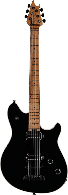 open zoom image for EVH Eddie Van Halen Limited Edition Wolfgang Special TOM Archtop Electric Guitar, Gloss Black, Full Straight Front