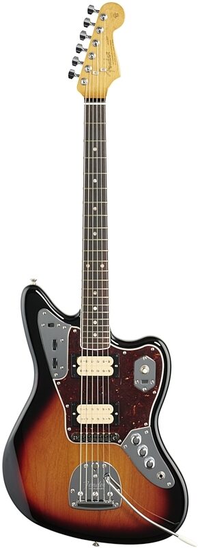 open zoom image for Fender Kurt Cobain Jaguar Electric Guitar, with Rosewood Fingerboard (with Case), 3-Color Sunburst, Full Straight Front