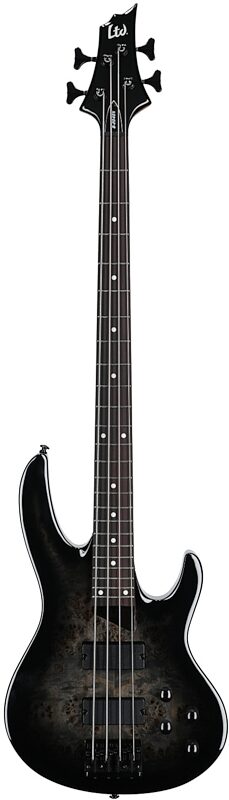 open zoom image for ESP LTD B-204DX Electric Bass, Black Burst, Full Straight Front
