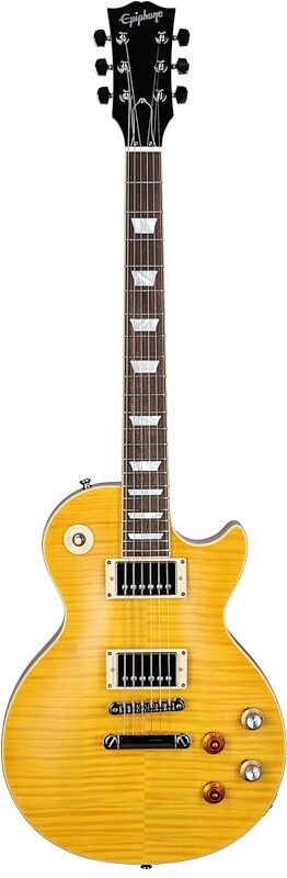 open zoom image for Epiphone Kirk Hammett "Greeny" 1959 Les Paul Standard Electric Guitar (with Case), Greeny Burst, Full Straight Front